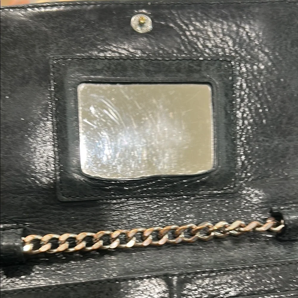 Botkier New York Black Leather Chain Wallet/Crossbody Bag